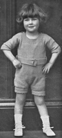 vintage little boys knittted suit from 1920s